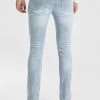 Letter Ripped Skinny Jean -yd. Y231DE03 SKY 2