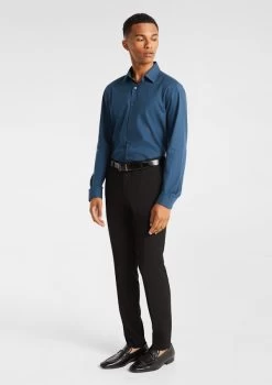 French Textured Dress Shirt -yd. Y231DS02 TEA 4