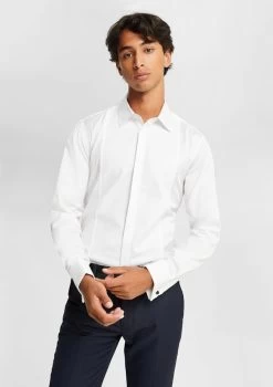 Strike Regular Fit Tuxedo Dress Shirt -yd. Y231DS10 WHT 1