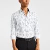 Mayfield Slim Fit Floral Shirt -yd. Y231LS03 WHT 2