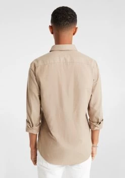 Hargrove Brushed Shirt -yd. Y231LS06 NAT 2