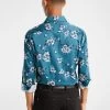 Byers Slim Fit Floral Shirt -yd. Y231LS09 TEA 2