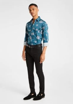 Byers Slim Fit Floral Shirt -yd. Y231LS09 TEA 4