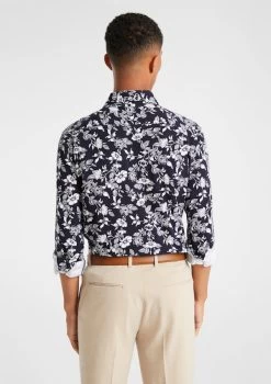 Dustin Slim Fit Jersey Floral Shirt