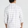 Hopper Brushed Check Shirt -yd. Y231LS13 WHT 2