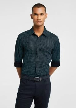 Cape Slim Fit Geo Shirt -yd. Y231LS32 TEA 1