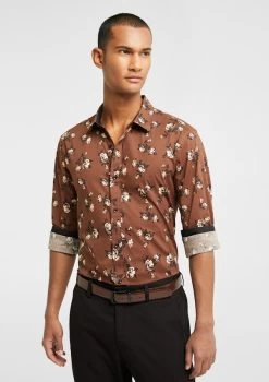 Torquay Floral Slim Shirt -yd. Y231LS33 CAR 1