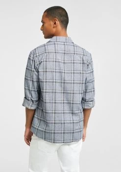 Paige Check Shirt -yd. Y231LS34 BLU 2