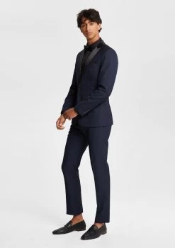 JAGUAR WOOL BLEND SLIM SUIT -yd. Y231SJ07 INK MODEL 2