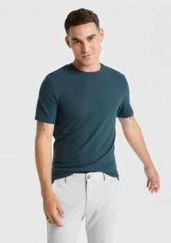 Glendale Crew Neck Textured Tee -yd. Y231TB01 GRN 1