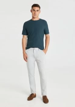 Glendale Crew Neck Textured Tee -yd. Y231TB01 GRN MODEL