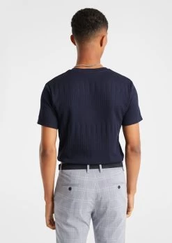 Caldwell Stripe Textured Tee